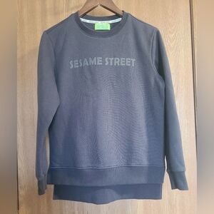 Sesame Street Sweatshirt Embroidered Elmo